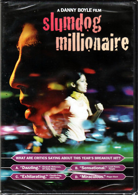 SLUMDOG MILLIONAIRE The MOVIE on DVD India BOLLYWOOD Game Show WHO WANTS TO BE A