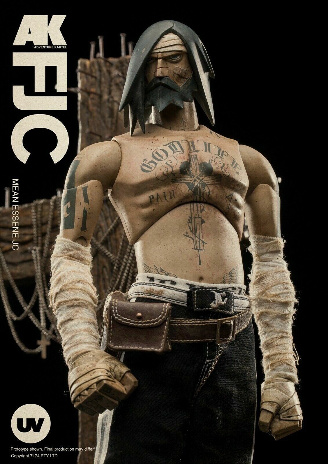 ThreeA Underverse Ashley Wood Fighting JC 1/6th Limited ThreeA Underverse Ashley Wood Fighting JC 1/6th Limited