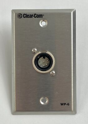 Clear-Com Wall Plate 2-Channel for Analog Partyline Intercom Systems WP-6