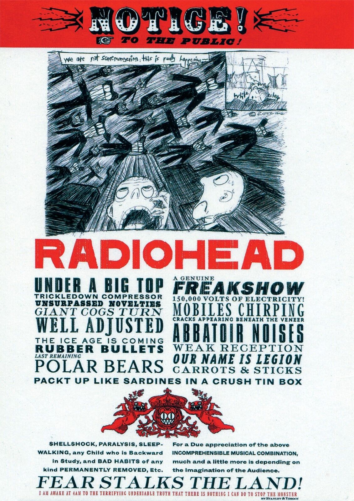 RADIOHEAD Repro Tour Poster NEW | eBay UK