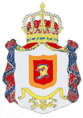 Adelstitel GRAF Lordtitel Titel Wappen Urkunde Schlossanteil