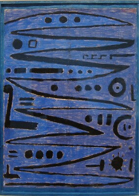 heroic strokes Paul Klee -A4 size 21x29.7cm QUALITY Canvas Art Print