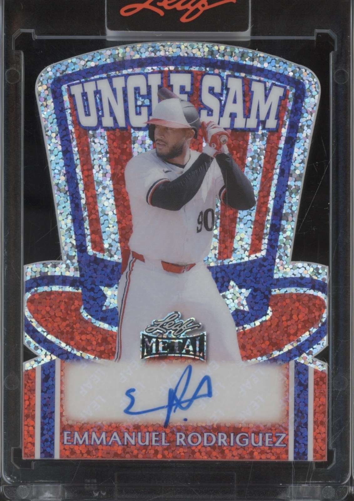 2025 Leaf Metal Uncle Sam Sparkle Emmanuel Rodriguez Auto Autograph 1/1