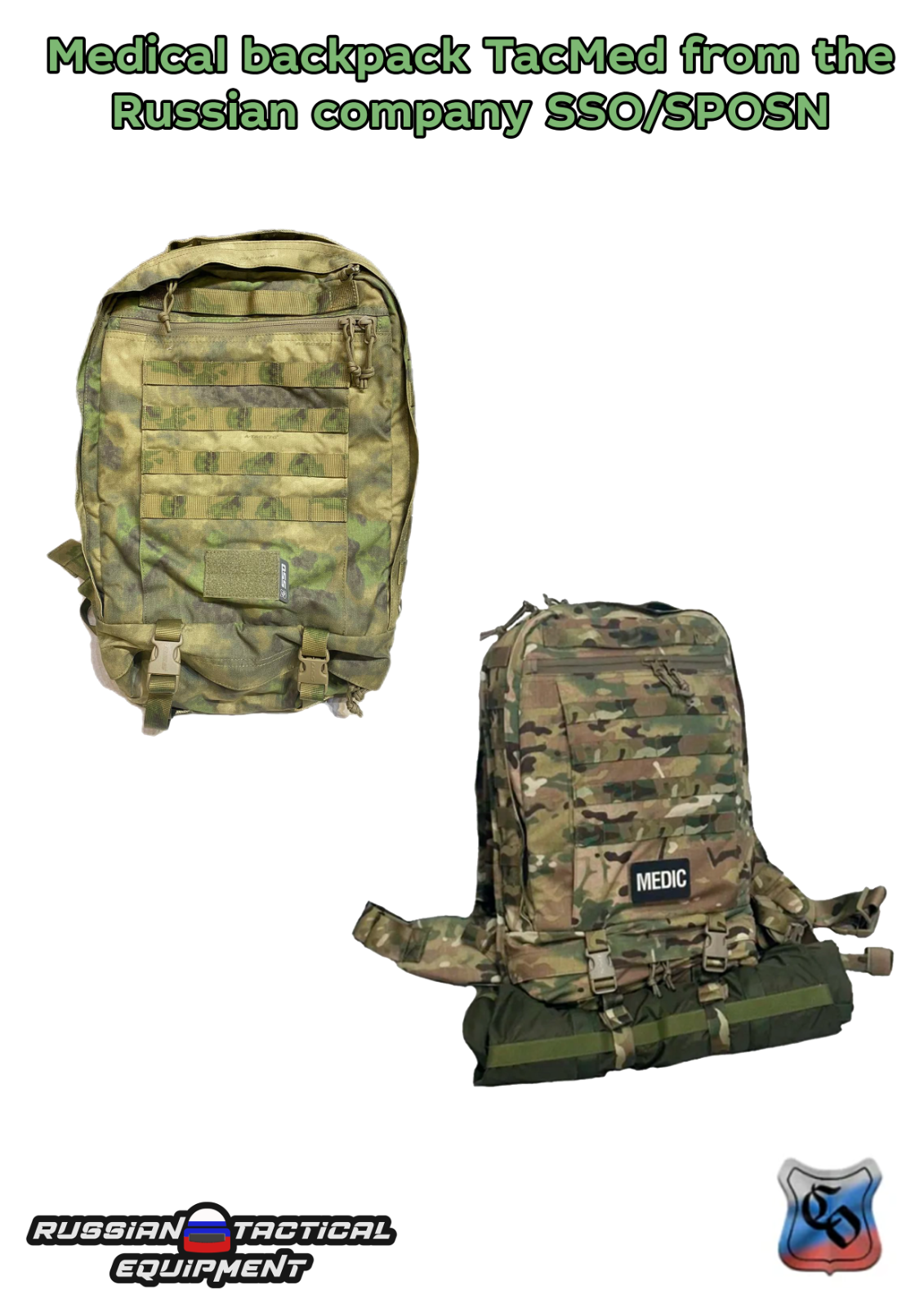 Medical backpack TacMed from the Russian company SSO/SPOSN | eBay