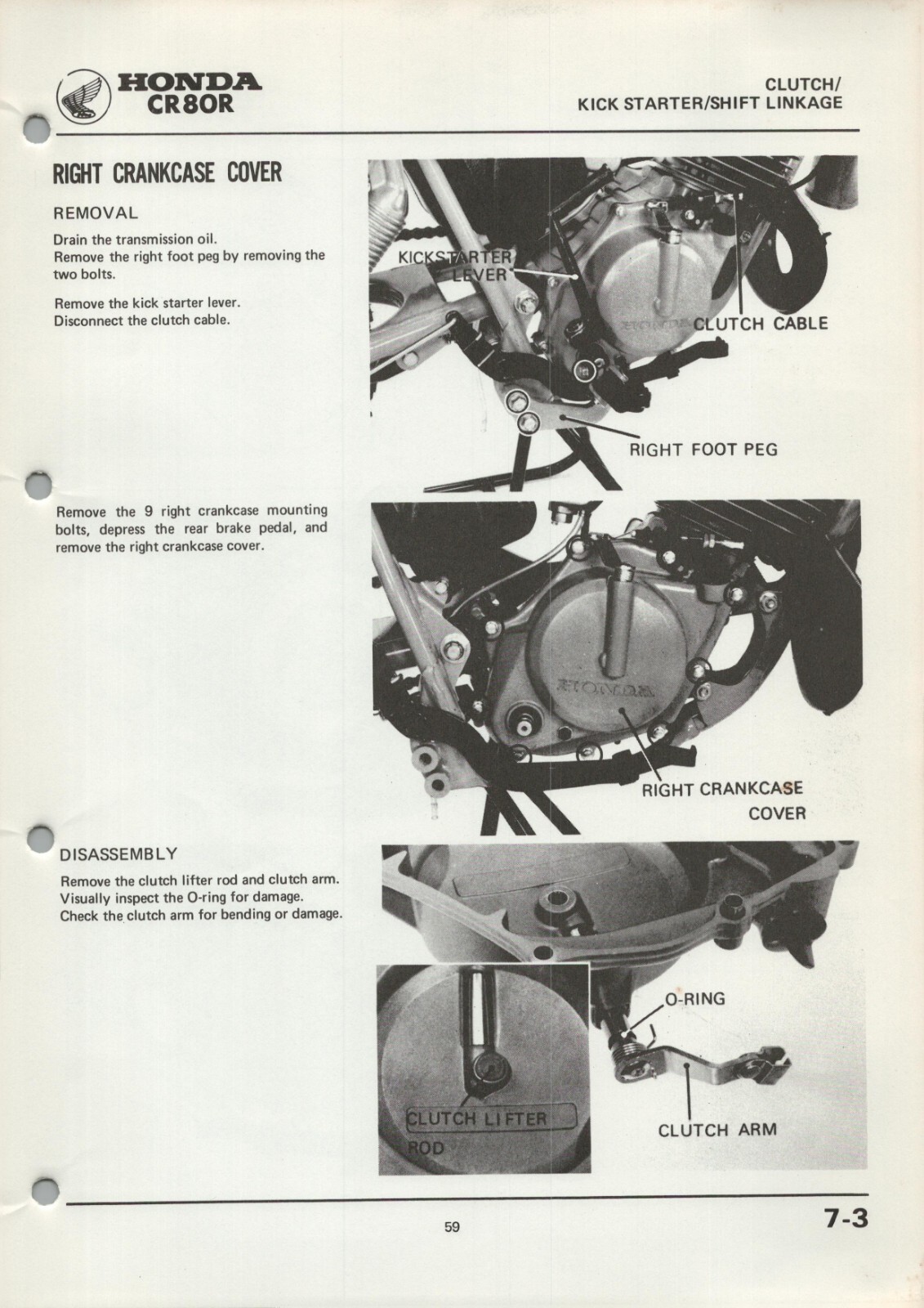 PDF DOWNLOAD Honda CR80R Elsinore (1980) Shop Repair Manual CR 80 R PDF 18040