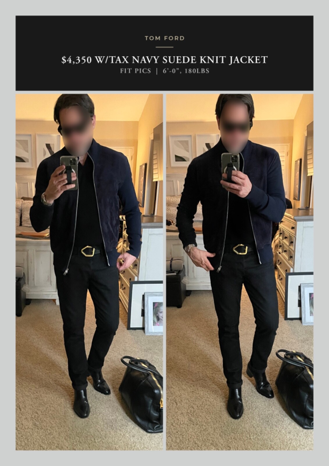 Ultimate TOM FORD $4,400 Navy Suede / Extra Fine Merino Lana Ultimate TOM FORD $4,400 Navy Suede / Extra Fine Merino Lana