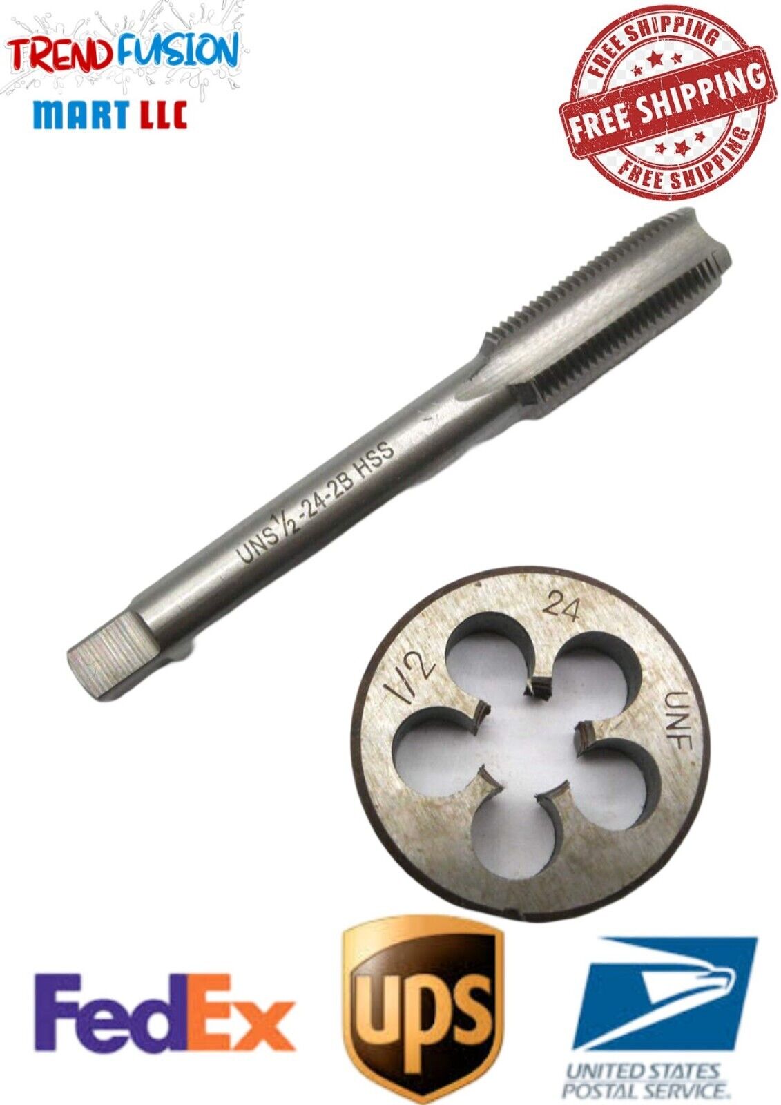 1/2"-24 UNS Tap And Die Set Ight Hand, 1/2 X 24 UNS Thead