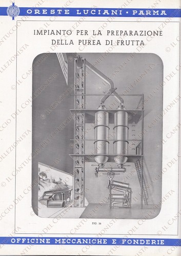 Parma Officine meccaniche LUCIANI impianto industria alimentare pubblicità - Picture 1 of 2