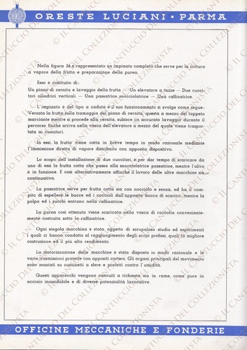 Parma Officine meccaniche LUCIANI impianto industria alimentare pubblicità - Picture 2 of 2