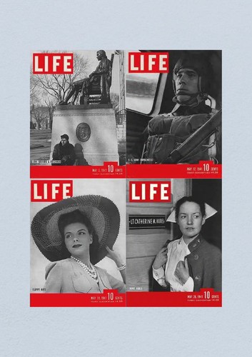 Life Magazine Lot of 4 Full Month of May 1941 5, 12, 19, 36