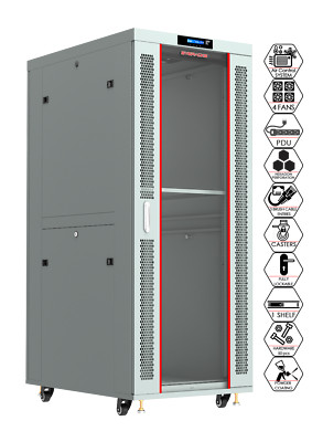 32U 35'' Depth Server Rack Cabinet Network Enclosure Accessories Over $190 Value