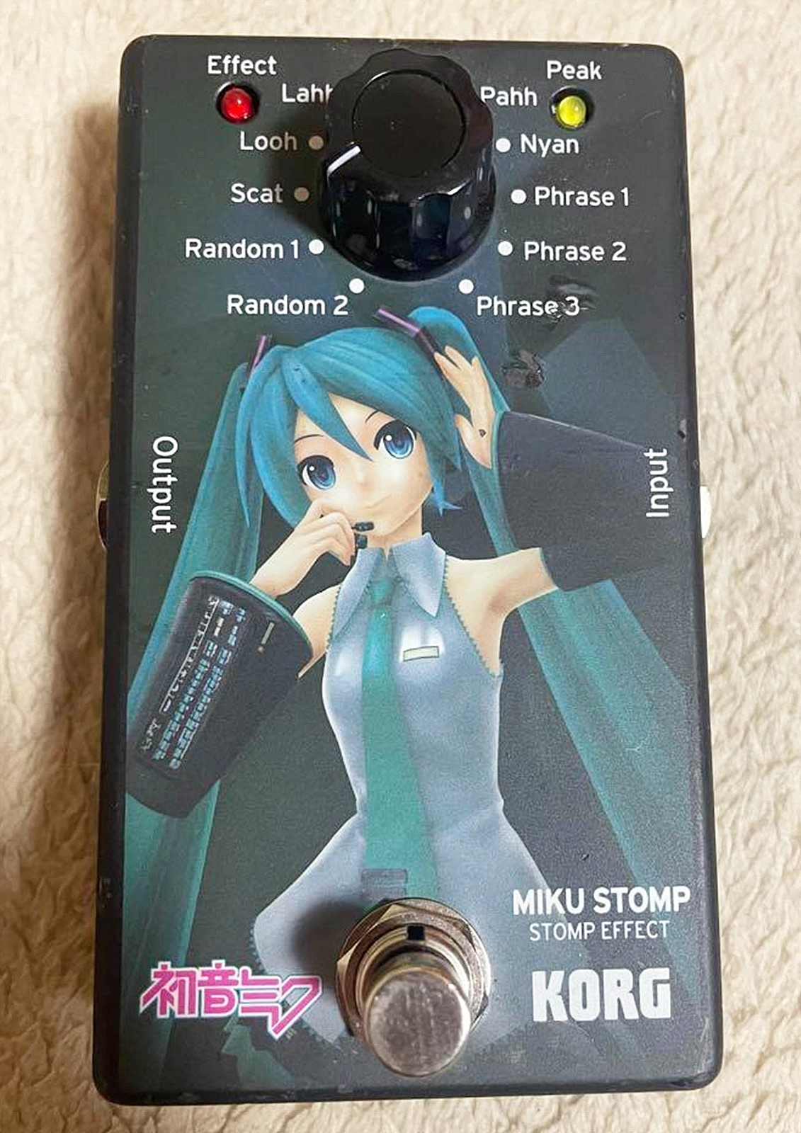 KORG MIKU STOMP エフェクター　中古 KORG Miku Stomp Vocaloid Hatsune Miku 2014 Vintage Rare