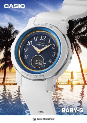 Pre-owned Casio [] Baby Watch  Watch 50th Anniversarymodel White Bga-s290ss-2ajr