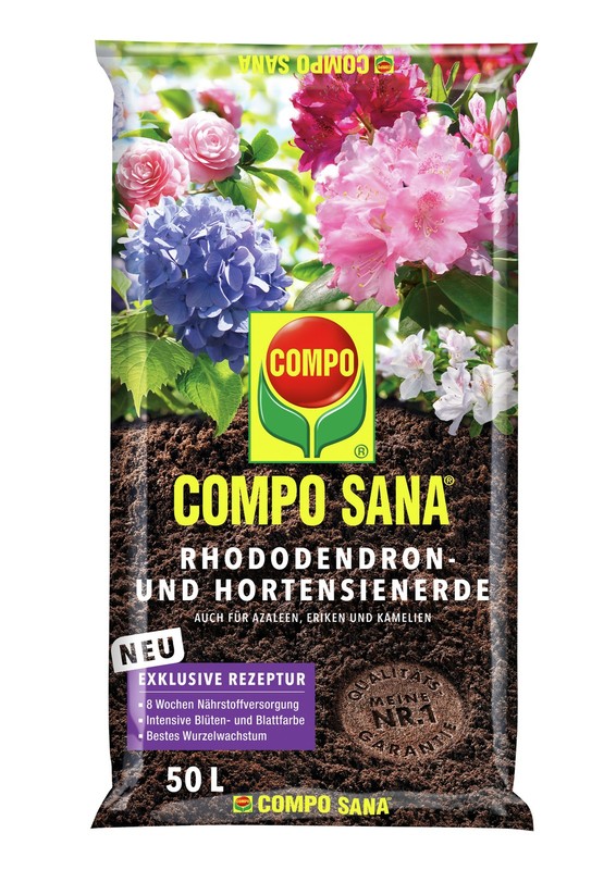 Sana Rhodo- & Hortensienerde 50l - Rhododendronerde Blumenerde Top-QualitÃ¤T