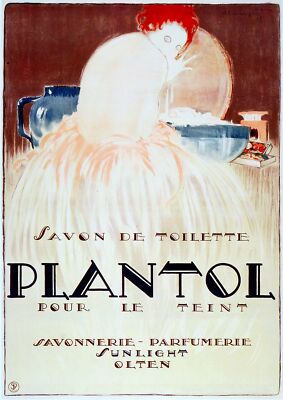 6125.Savon de Toilette Plantol pour le teint.Poster.Wall Art Decorative.Decor