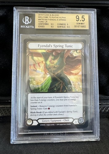 Flesh and Blood TCG Fyendal's Spring Tunic Cold Foil WTR 1st