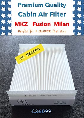 CABIN AIR FILTER for 09-12 FORD Fusion 07-12 LINCOLN MKZ / 10-11 MERCURY Milan 