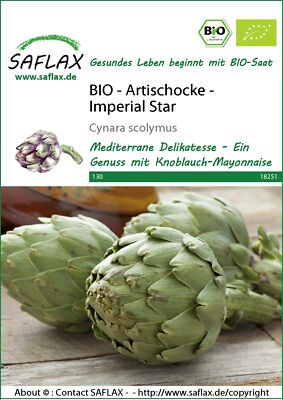 Saflax 18251 Artischocke Imperial Star (Bio-Artischockensamen)