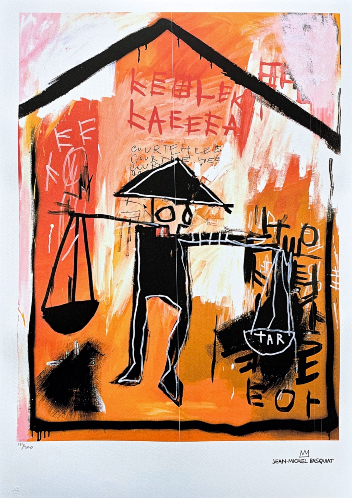 JEAN-MICHEL BASQUIAT - Chinese Man - signed, numbered