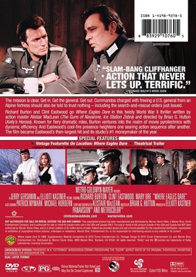 Where Eagles Dare DVD Richard Burton NEW