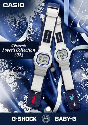 Pre-owned Casio G-shock Watch Presents Lover's Collection 2023 Pair Watch White In G Presents Lover's Collection 2023
