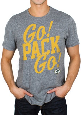 Мужская серая рубашка Green Bay Packers Go Pack Go, X-Large