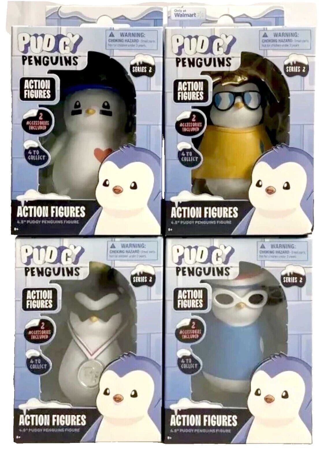 POP! ペンギンズ　マダガスカル　4個セット Pudgy Penguins Series 2: 4-Pack of Figures (Figurines