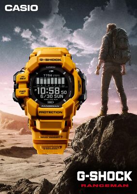 Pre-owned Casio G-shock Gpr-h1000-9jr Rangeman Master Of Sport Watch Bluetooth Gps Men