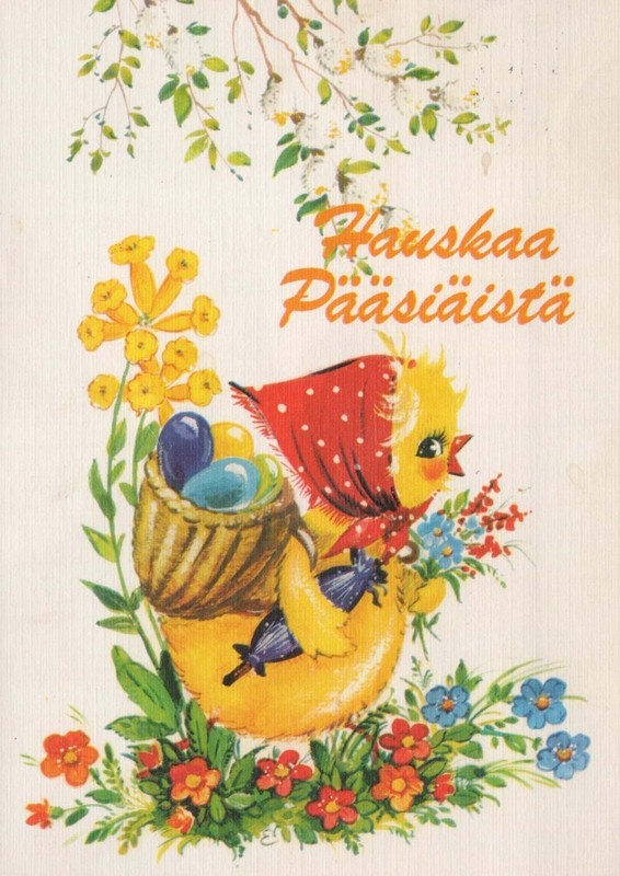 PÃQues Poulet ÅUf Vintage Carte Postale Cpsm #Pbp059.F