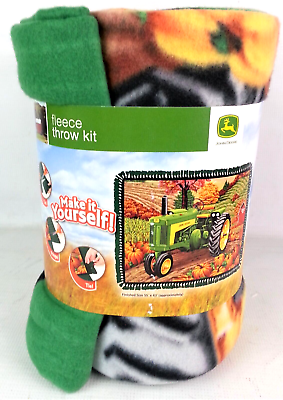 John deere no sew fleece throw kit clearance