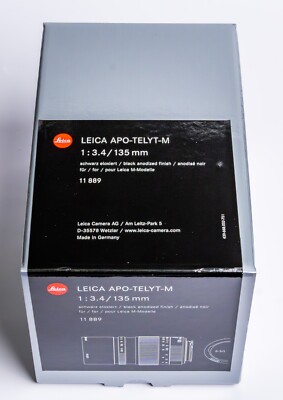 Leica Apo-Telyt-M 135mm F3.4 - M-Mount Lens - Brand New