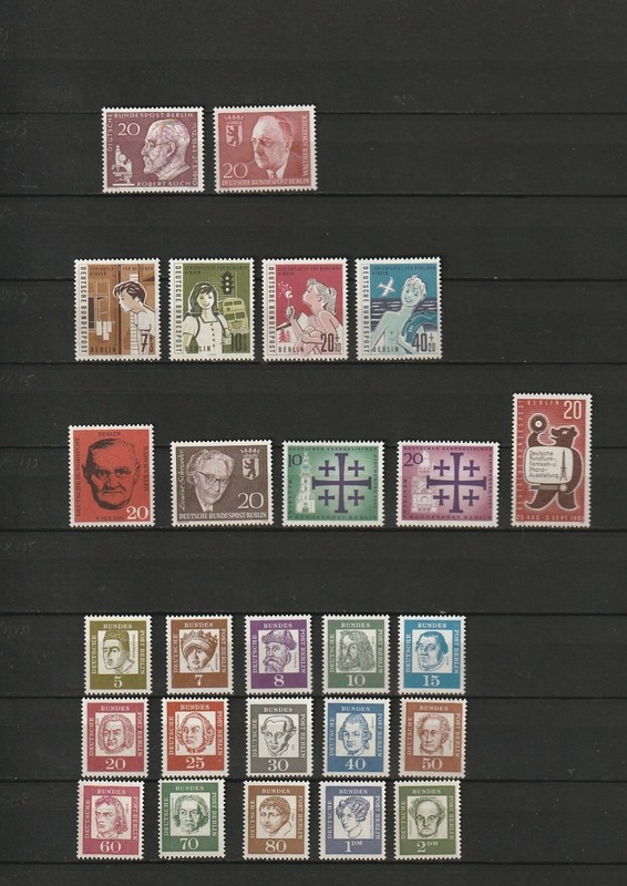 Berlin - Annees 1960 A 1969 Completes - Lot 158 - Mi : 191 A 352  - Neuf**