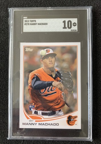 Manny Machado 2010年ルーキー直書き直筆サインカード Manny Machado