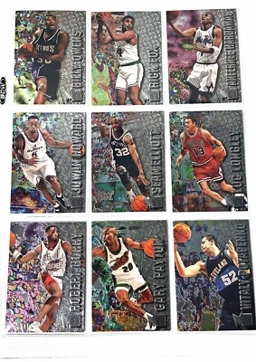 1996-97 NBA 10 x FLEER METAL Basketball Card s   MINT HOLO S  