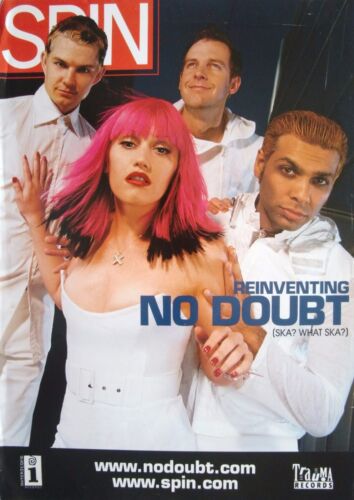 NO DOUBT "GROUP ON COVER OF 2000 SPIN MAGAZINE" U.S. PROMO POSTER - Gwen Stefani