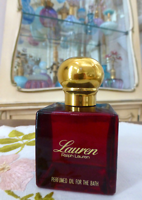 VTG 1980s 1982 ORIG WARNER Ralph Lauren LAUREN Perfume Bath Oil 2