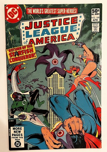 Justice League of America #189 VF DC Return of the Starfish