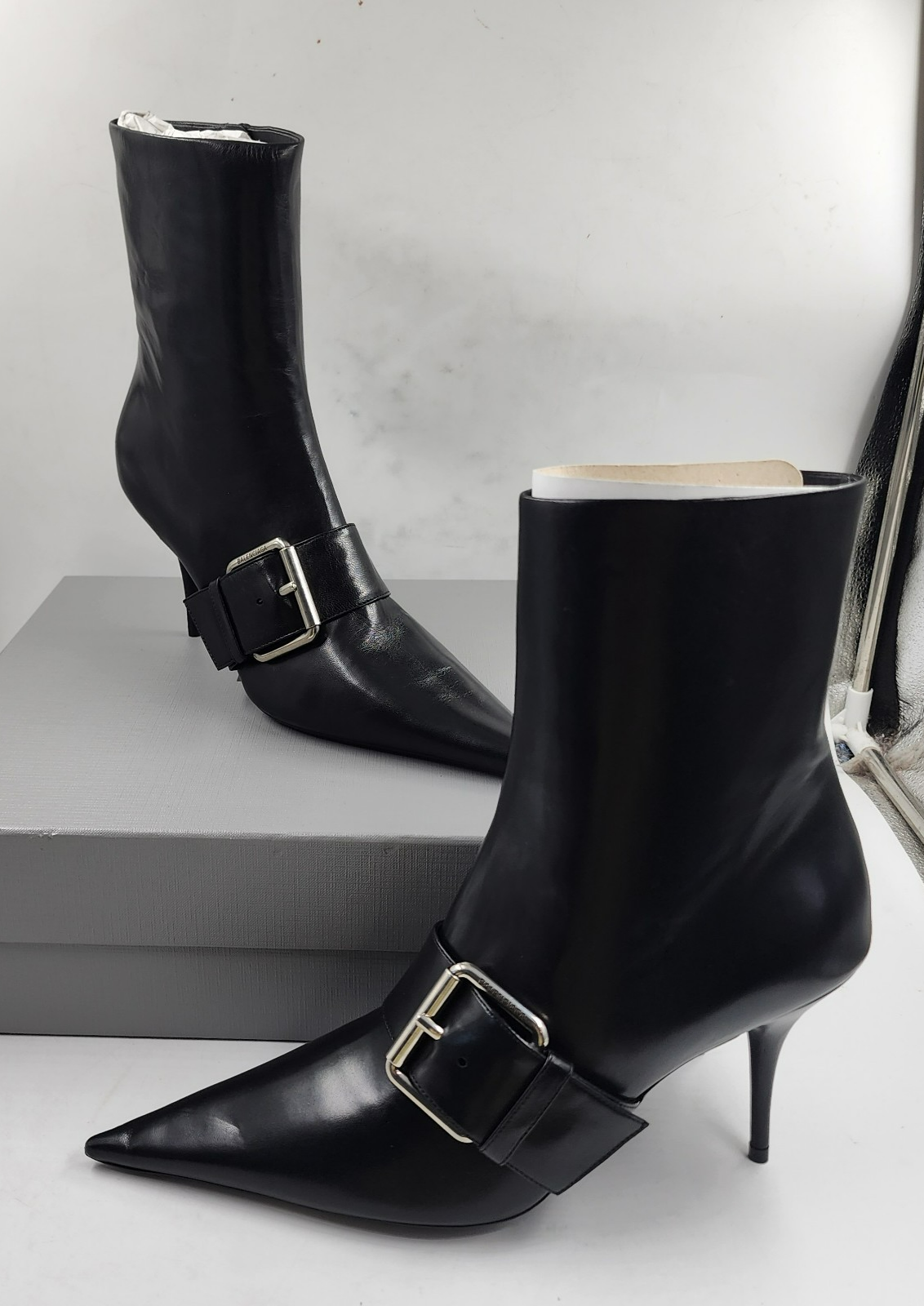 Balenciaga Knife Belted M80 Booties Women's 41/11US Black