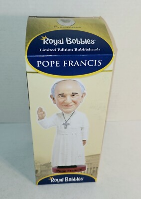 POPE FRANCIS - 8'' BOBBLEHEAD (Royal Bobbles 2015) Catholic Novelty NEW