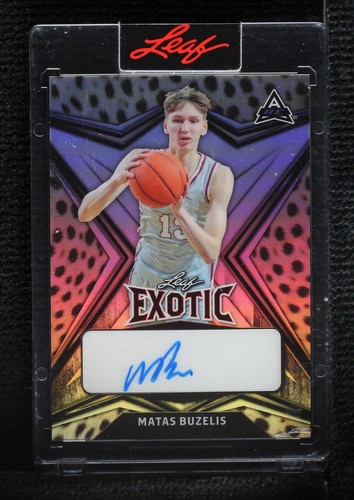 2022-23 Leaf Exotic - Matas Buzelis #BA-MB1
