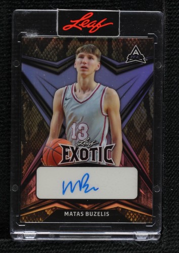 2022-23 Leaf Exotic - Matas Buzelis #BA-MB2