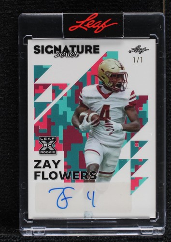 2023 Leaf Signature Series Zay Flowers #BA-ZF1