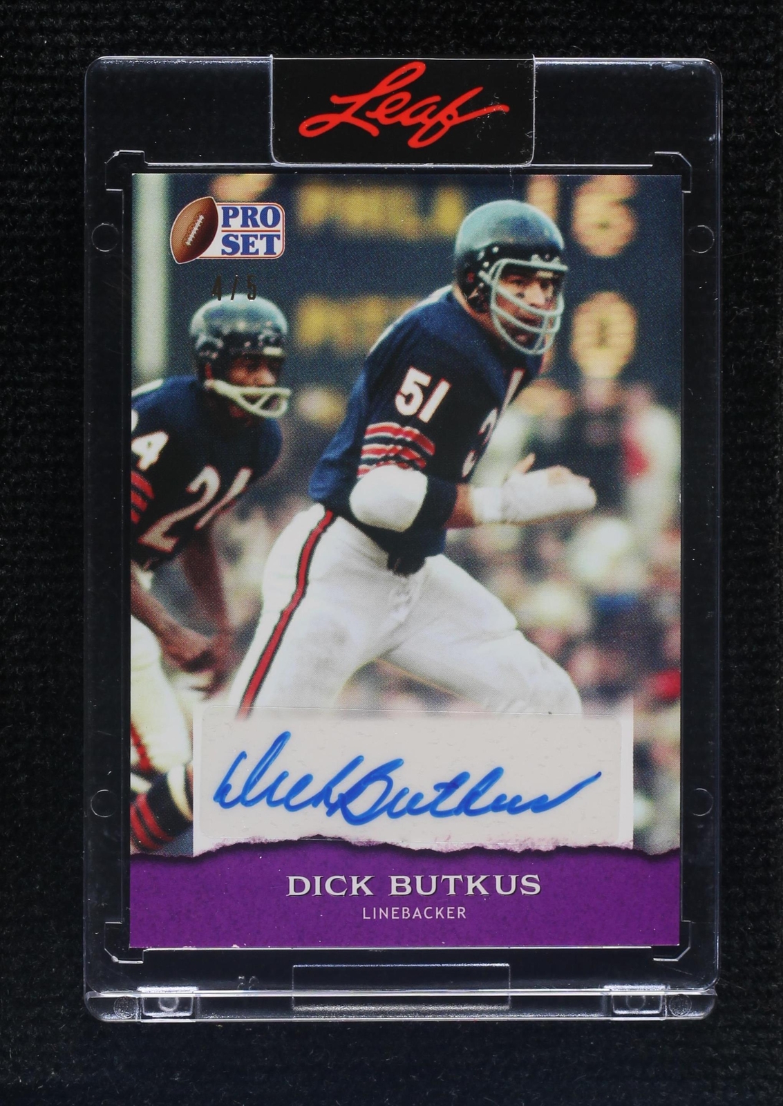 2022 Leaf Pro Set Sports Dick Butkus #PSA-DB1
