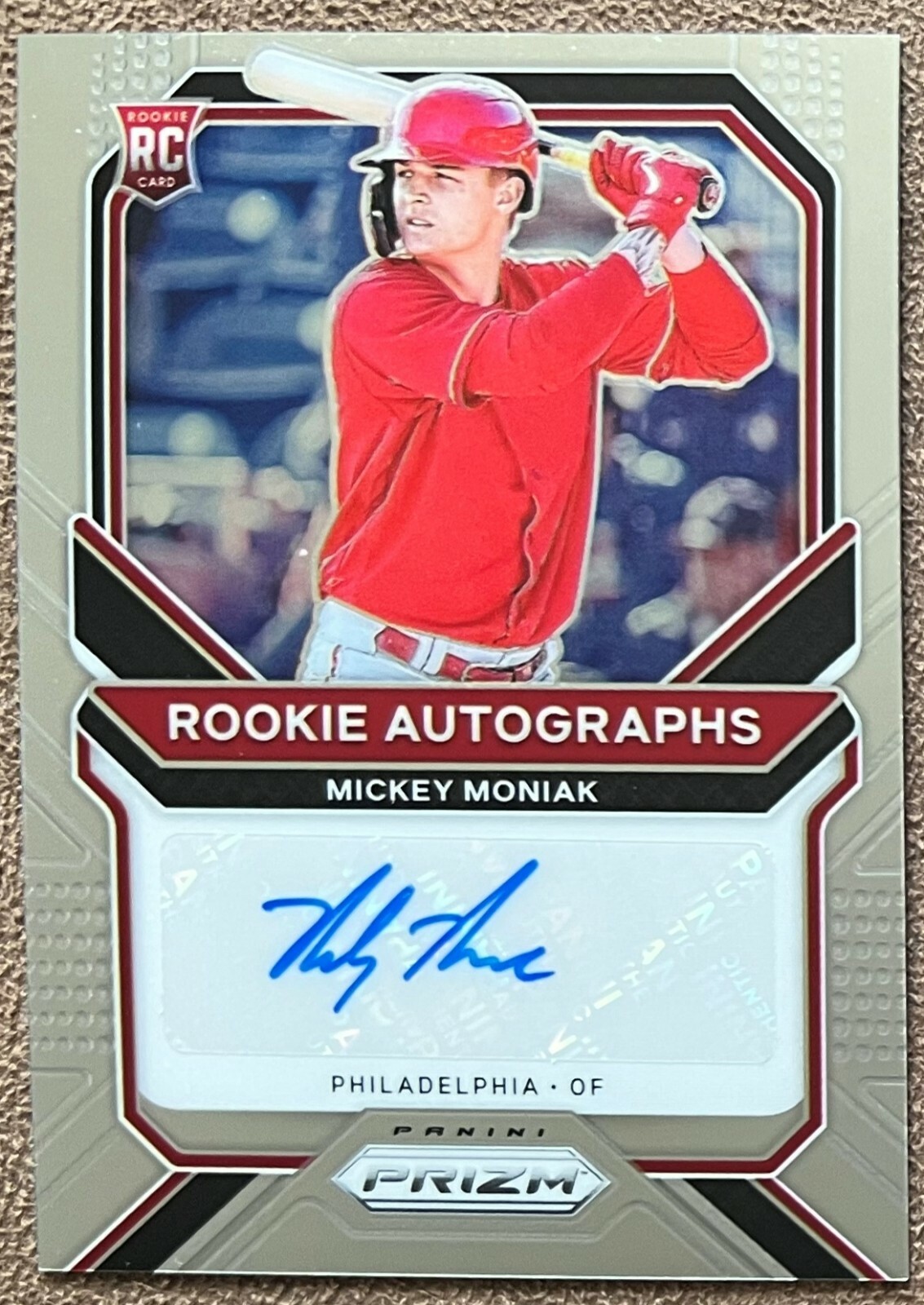 シングルカード 2021 Panini Spectra Mickey Moniak Auto MICKEY MONIAK 2021 Panini Spectra 💎 Rookie Jersey Auto 149