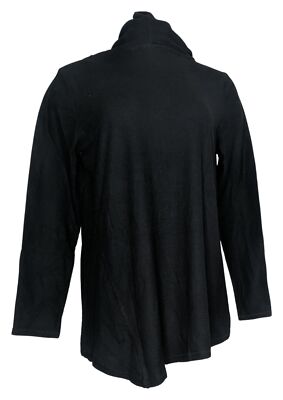 LOGO by Lavish Lori Goldstein Women's Top Sz M Black