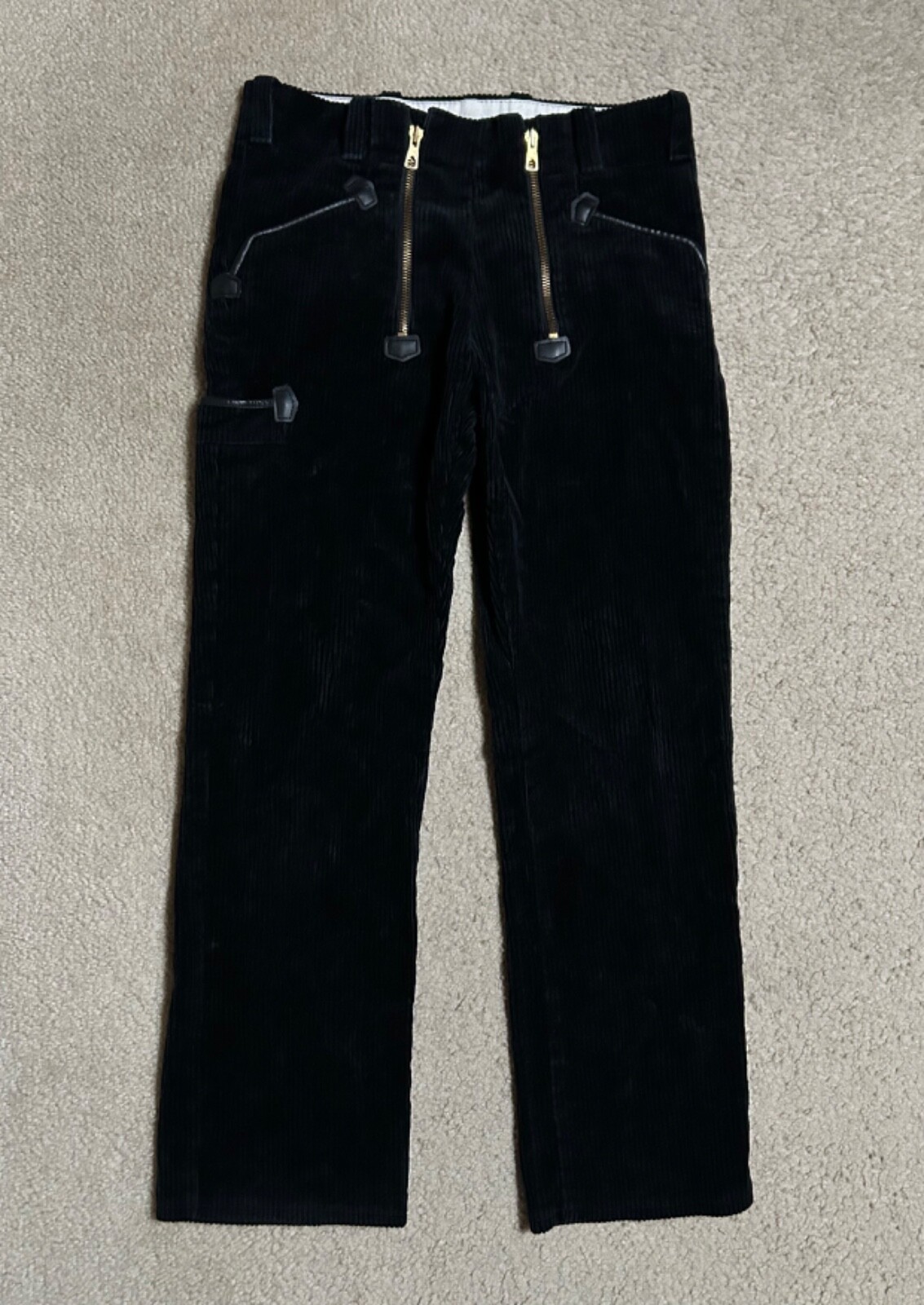 FHB Guild CORDUROY 'DOUBLE-ZIP' PANTS Men's W32 L30 vintage