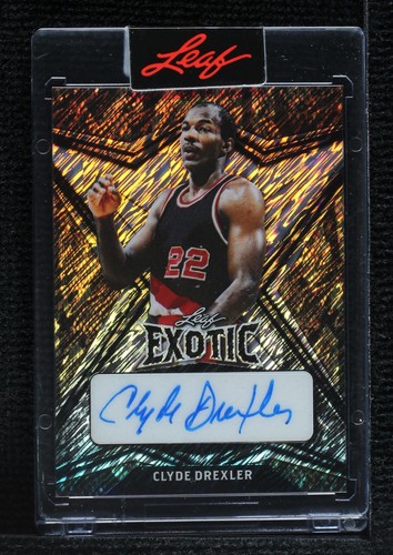 2022-23 Leaf Exotic - Clyde Drexler #BA-CD1