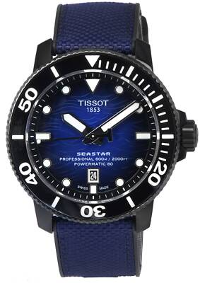 Pre-owned Tissot T-sport Seastar Professional 600m Powermatic 80 Swiss Made Mens Watch
