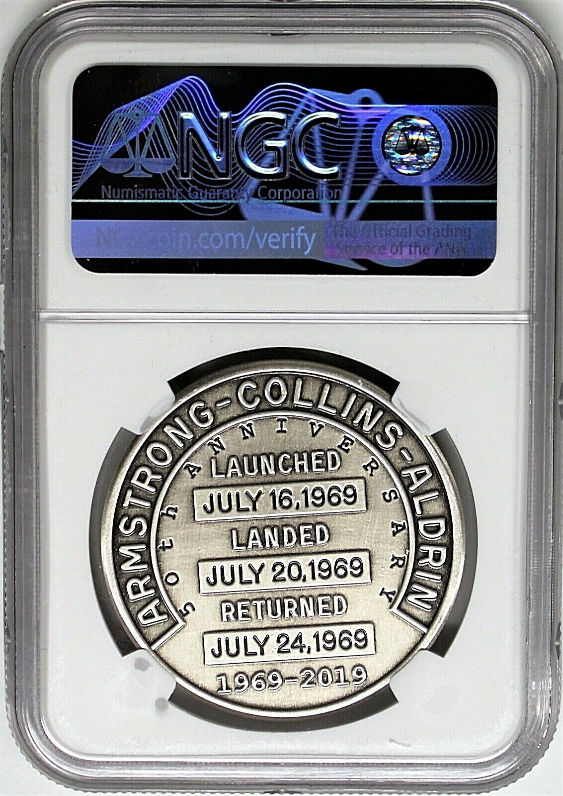 ★激レア★2019年アポロ11★50周年記念★MS70★銀貨★50c★PCGS ☆激レア☆2019年アポロ11☆50周年記念☆MS70☆銀貨☆50c☆PCGS価格