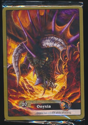 WORLD OF WARCRAFT WoW ONYXIA RAID SEALED OVERSIZED DOUBLE SIDED HERO CARDS